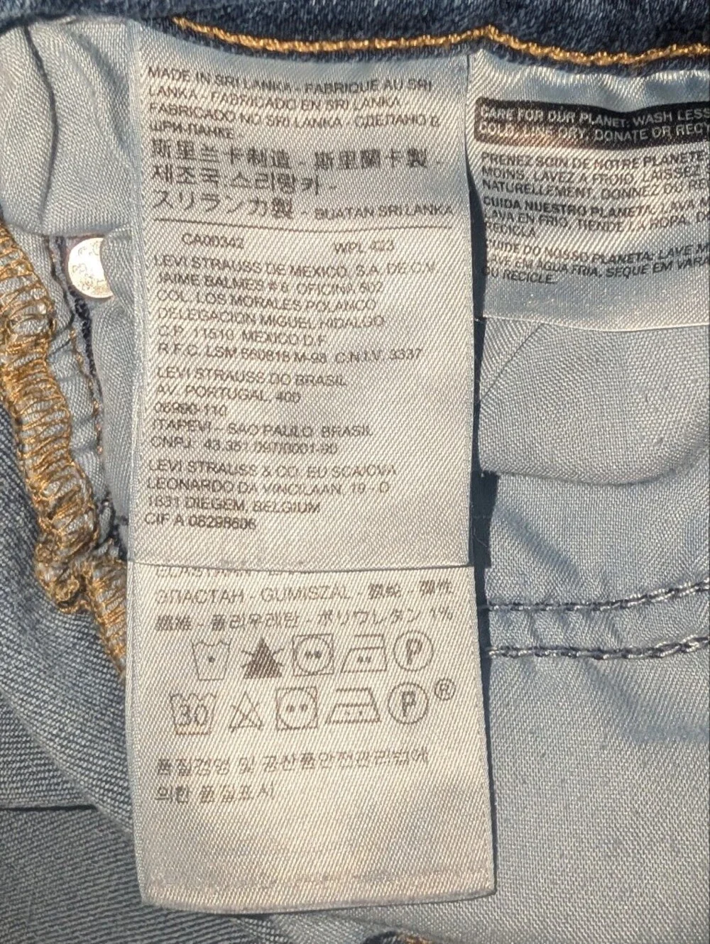 Slim Fit Women's Distressed Blue Jeans